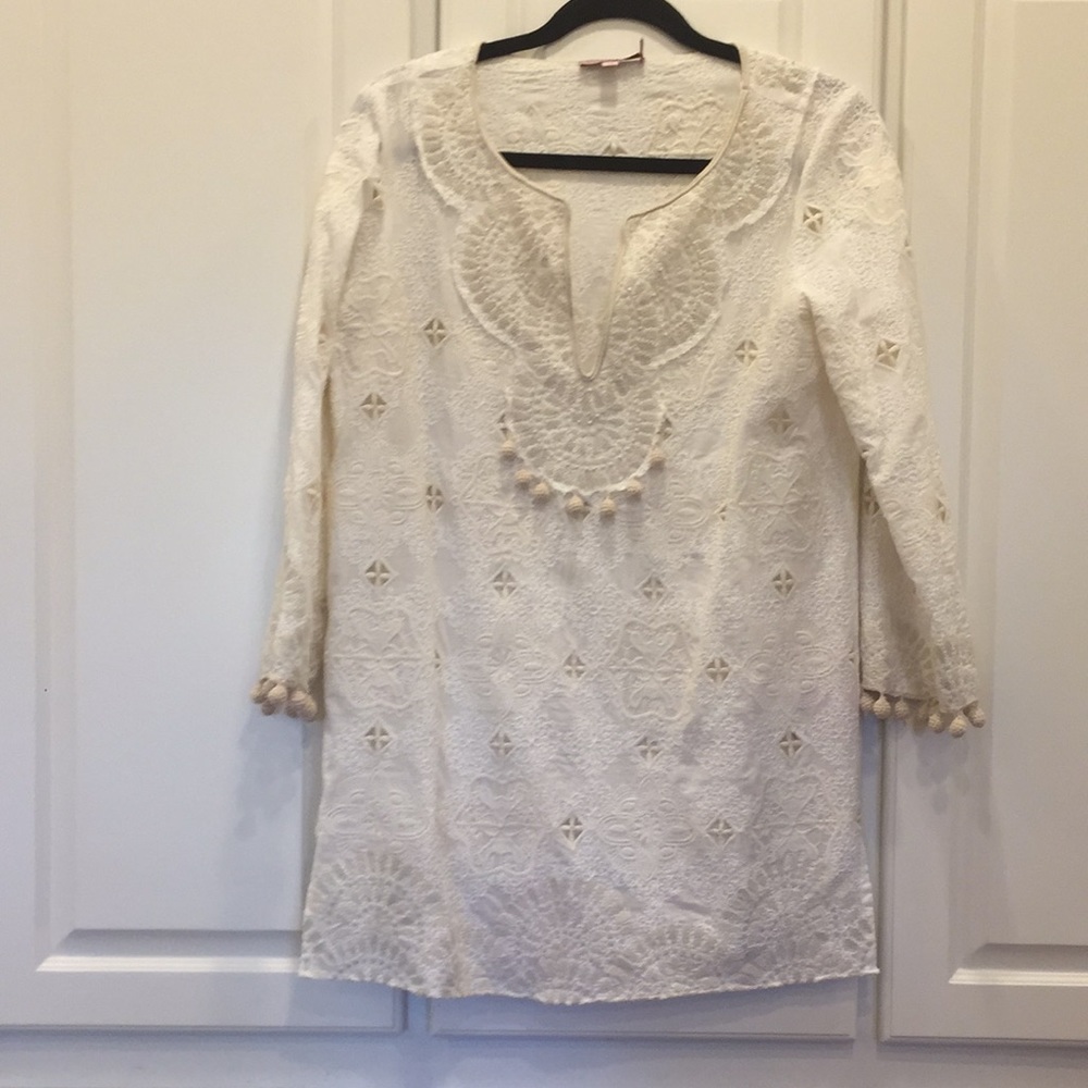Calypso St Barth Embroidered Tunic Top
